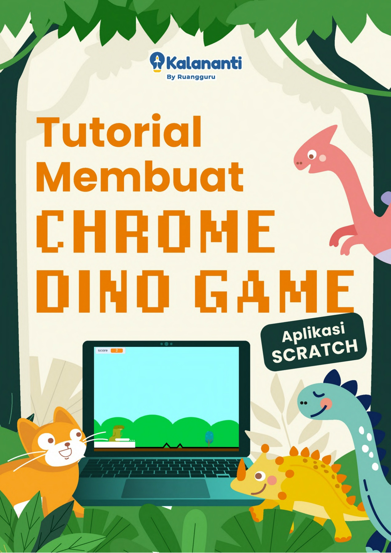 Ebook Tutorial Scratch : Chrome Dino Game