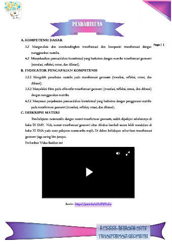 Page 5 - E-MODUL HOTS TRANSFORMASI GEOMETRI KELAS XI