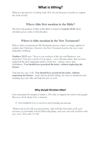 What Is Tithing Flip Pdf Flipbuilder