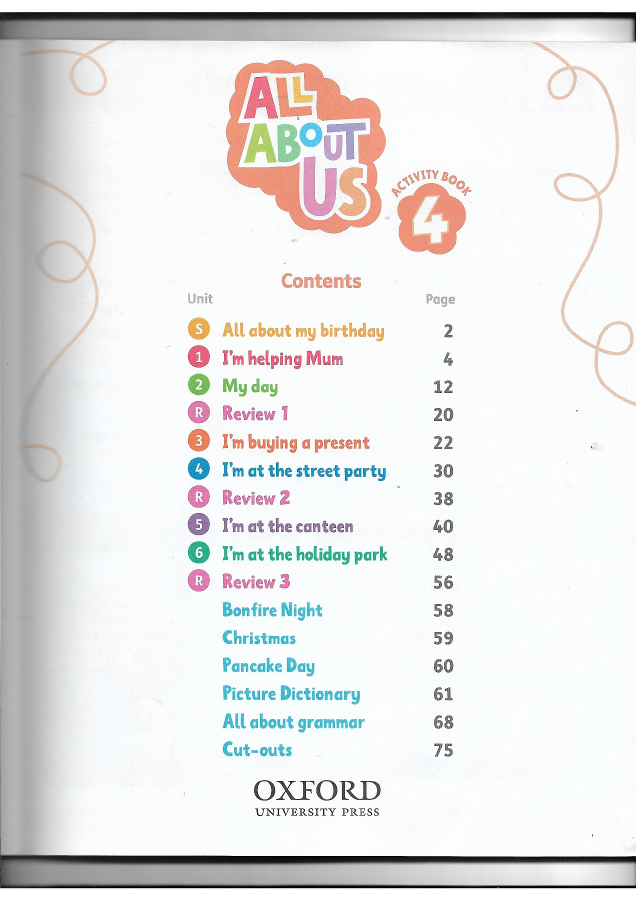 OXFORD ALL ABOUT US 4 ACTIVITY BOOK