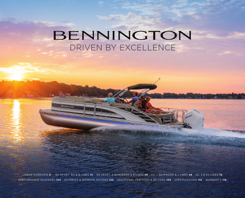 Bennington Luxury Performance Boats Catalog 2023