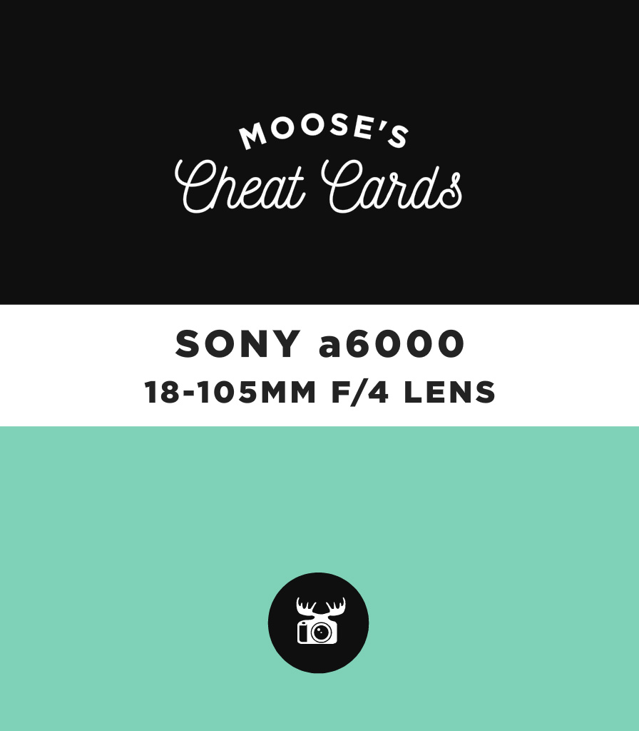 sony a6000 settings cheat sheet pdf