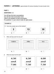 cambridge key english test 3 student's book with answers
