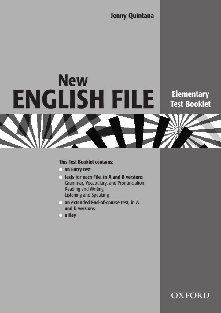 Oxford university press new english file elementary test booklet