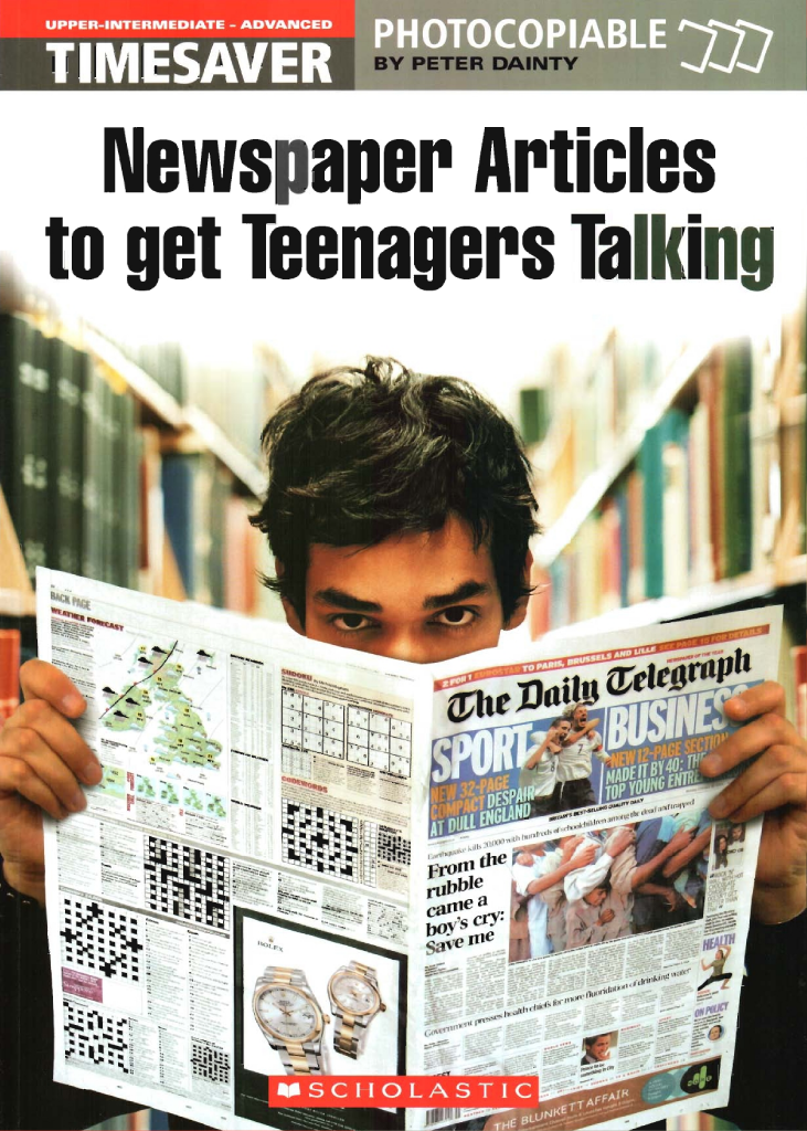 teaching resources - timesaver - newspaper articles to get teenagers talking
