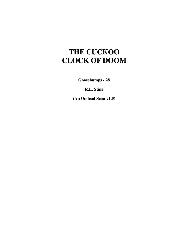 The Cuckoo Clock of Doom.doc