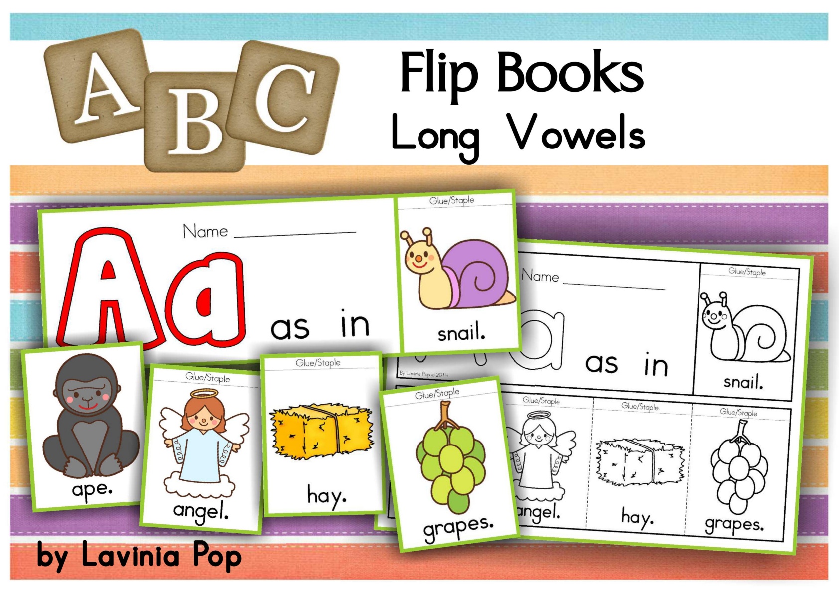 Flip Books - Long Vowel Sounds.cdr
