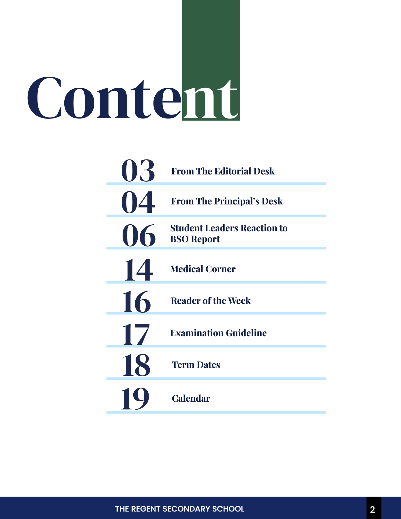 The Regent Digest Volume 13 Issue 29