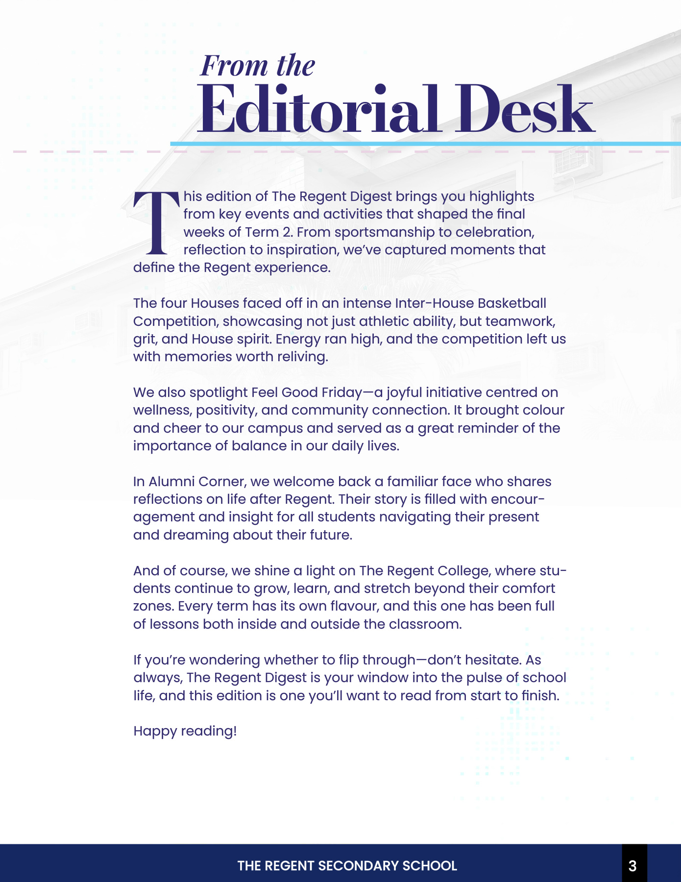 The Regent Digest Volume 13 Issue 34