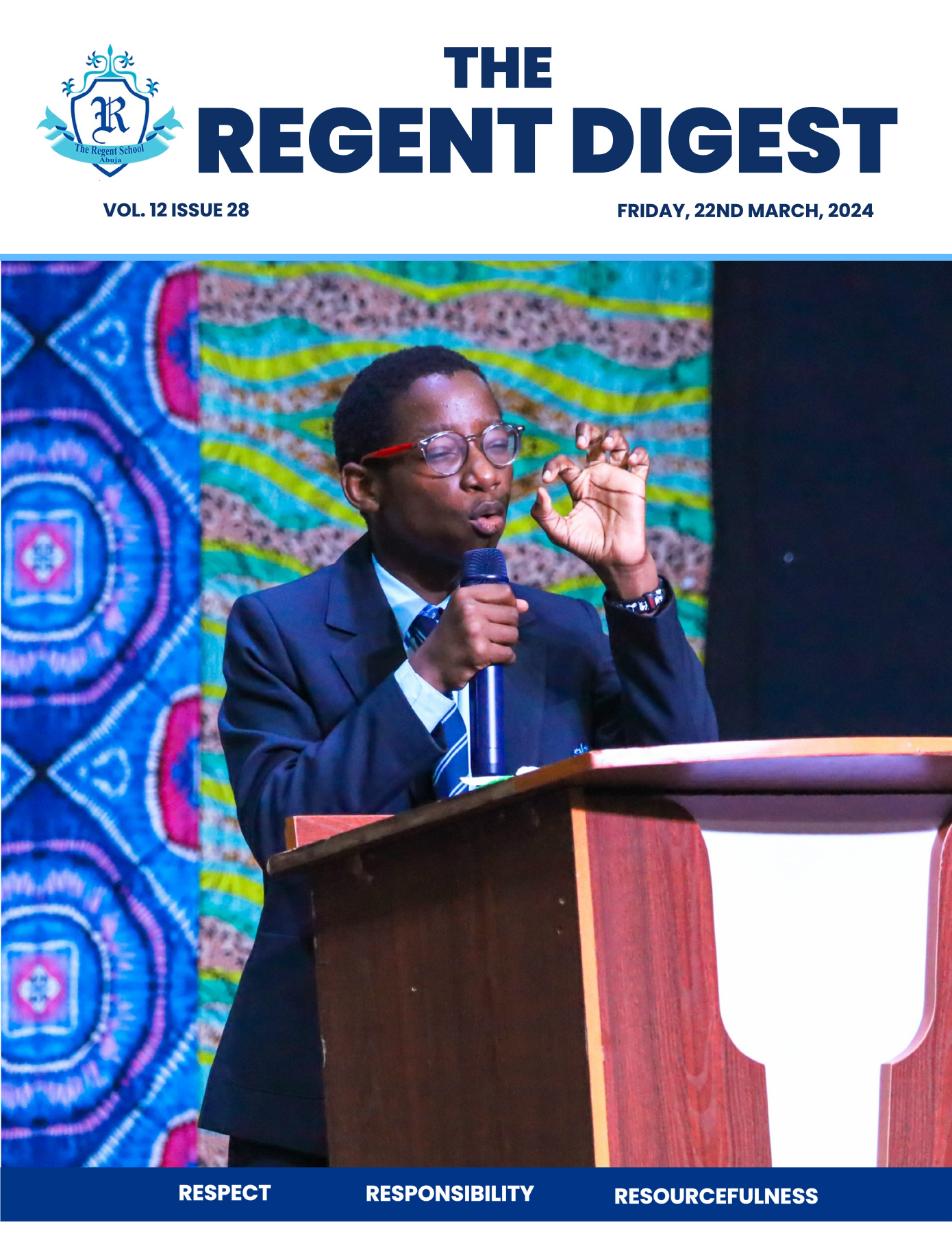 The Regent Digest Volume 12 Issue 28