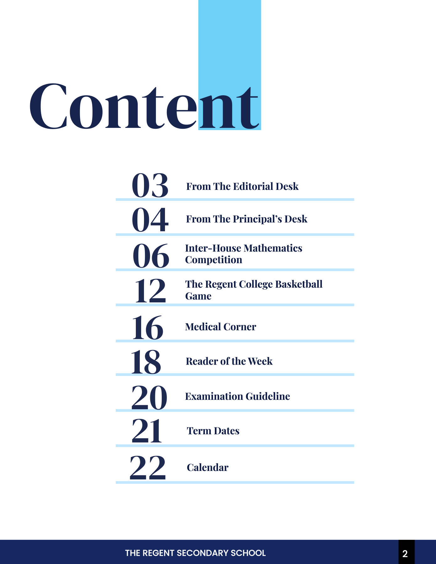 The Regent Digest Volume 13 Issue 27