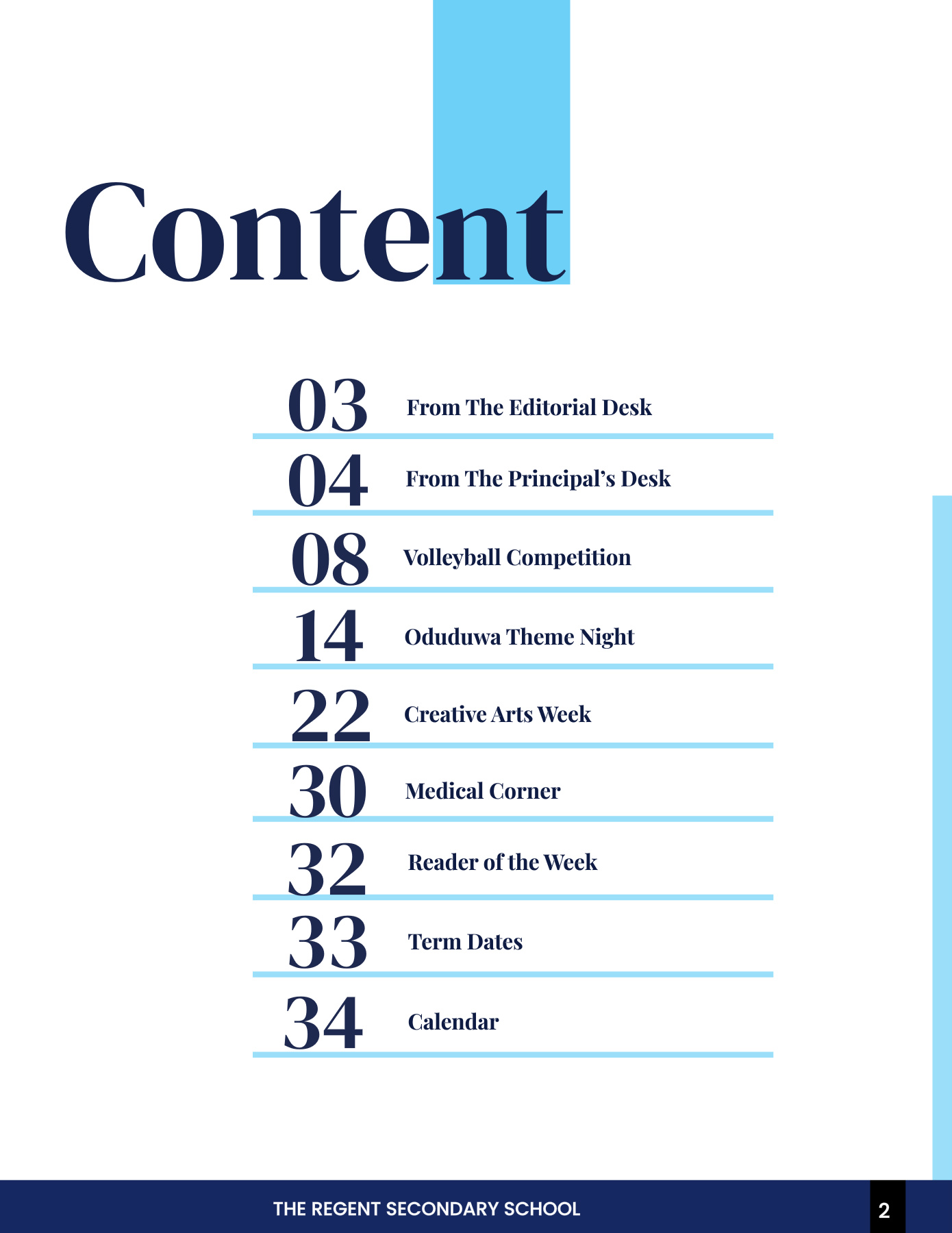The Regent Digest Volume 13 Issue 11