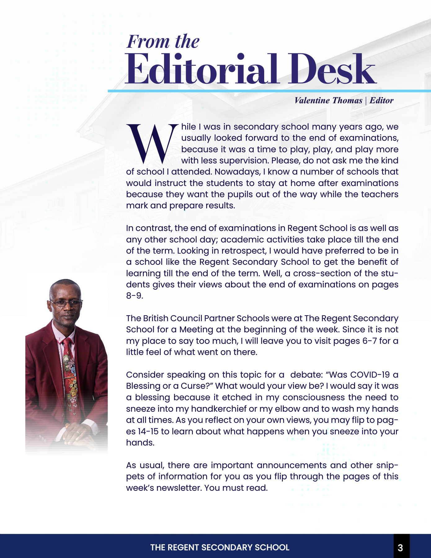 The Regent Digest Volume 13 Issue 31