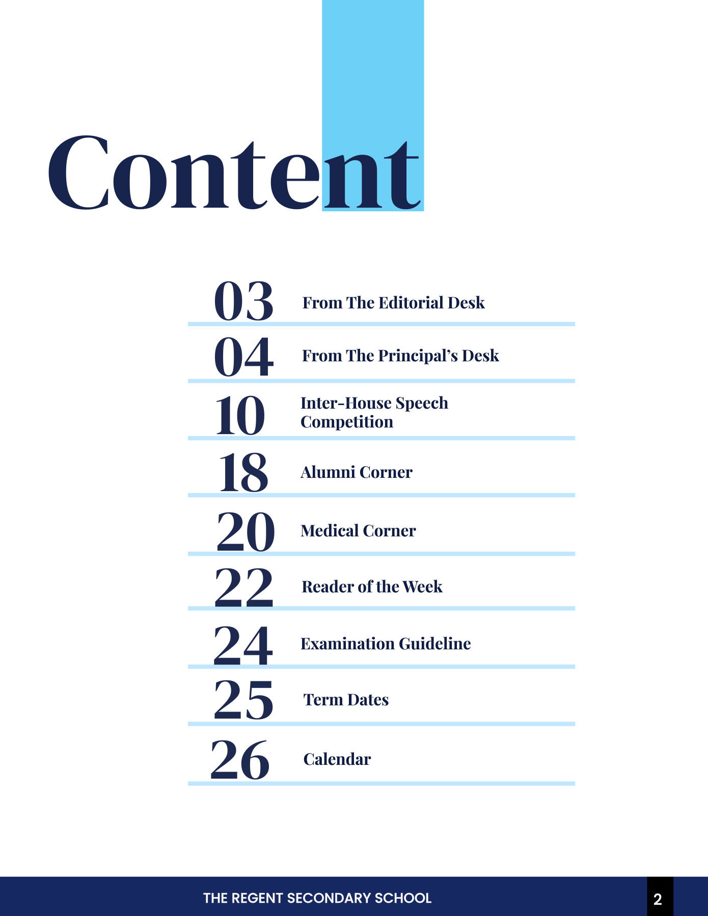 The Regent Digest Volume 13 Issue 27
