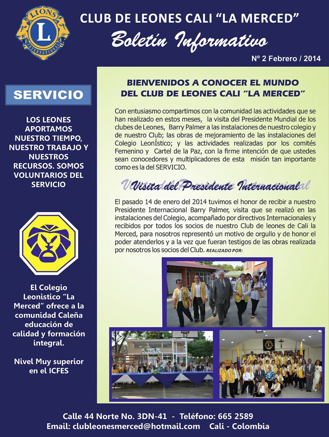 Club de Leones Cali Boletín Informativo