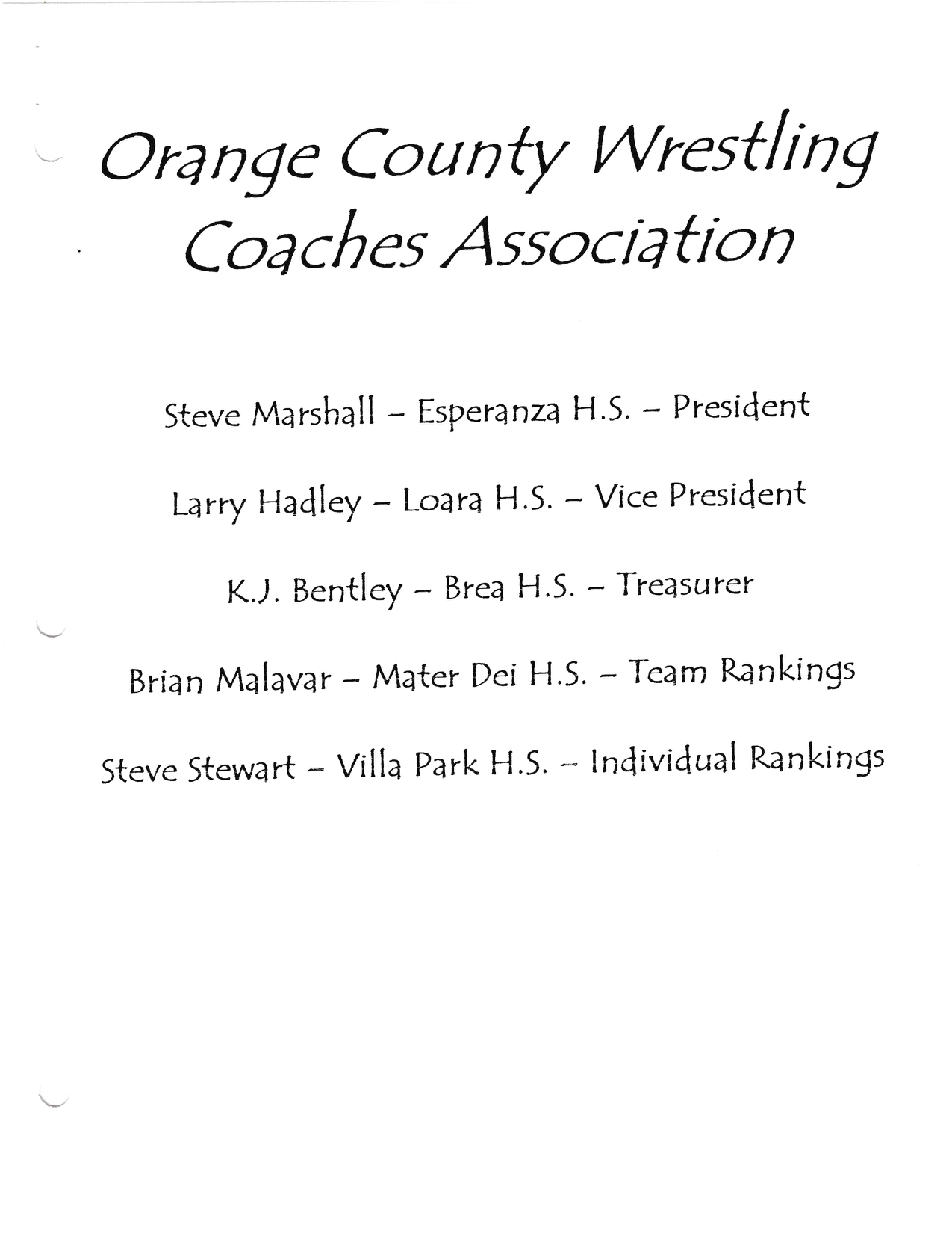 OCWCA 1999-00