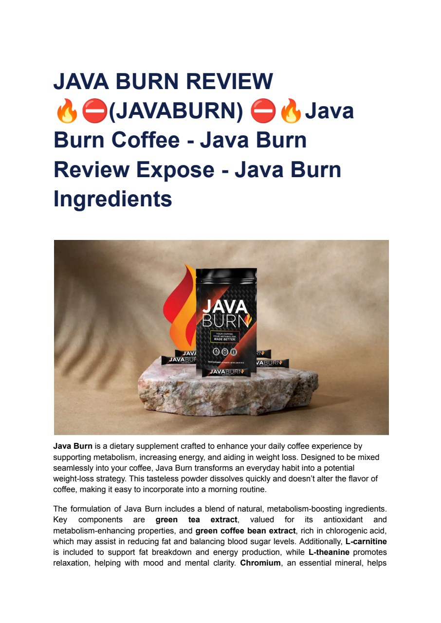 JAVA BURN REVIEW 🔥⛔(JAVABURN) ⛔🔥Java Burn Coffee - Java Burn Review ...