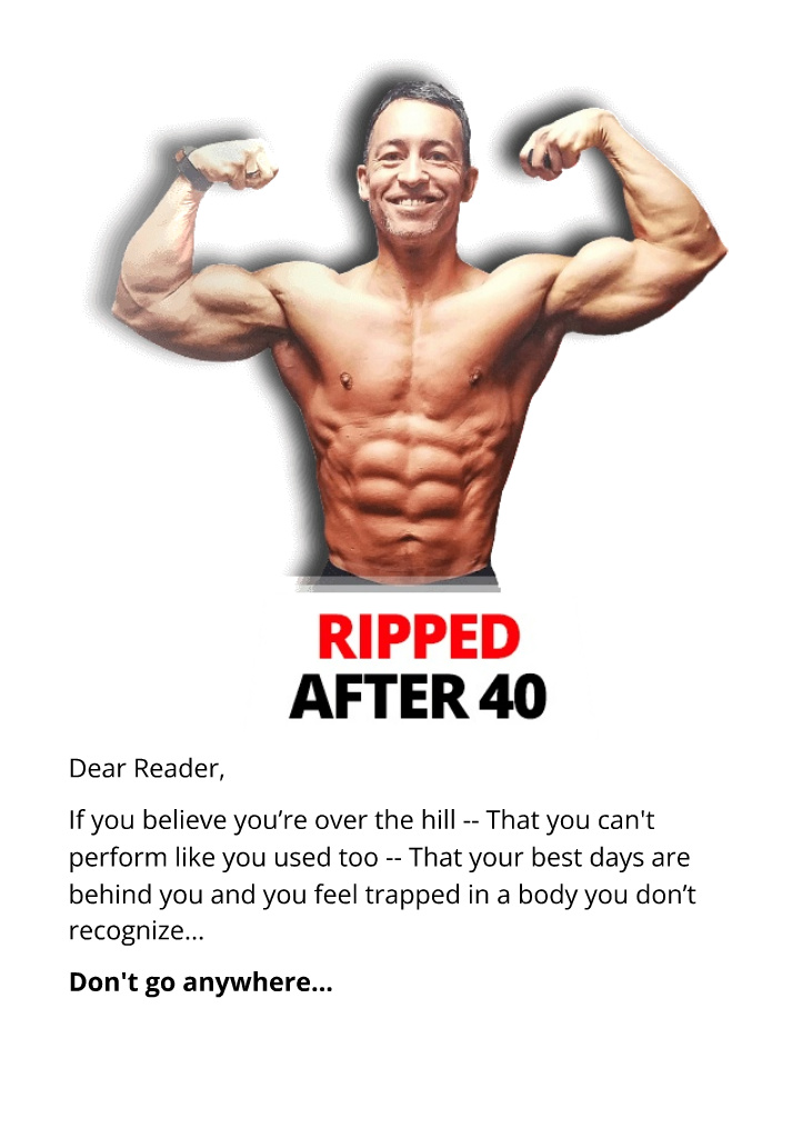 Ripped After 40 For Men E-BOOK Gary Walker PDF Download Free Doc